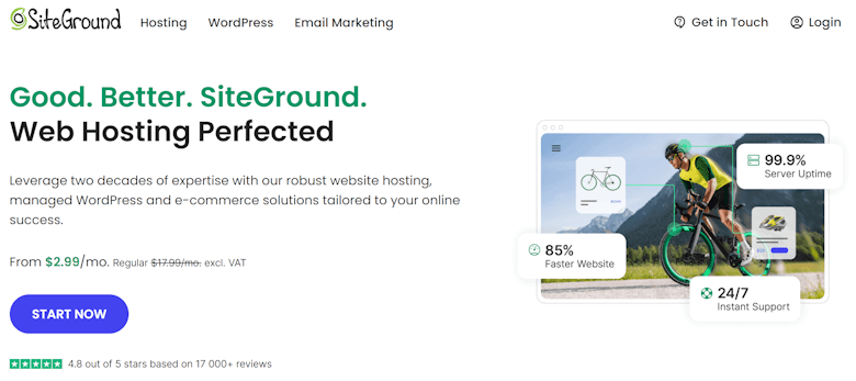 外贸虚拟主机推荐之SiteGround