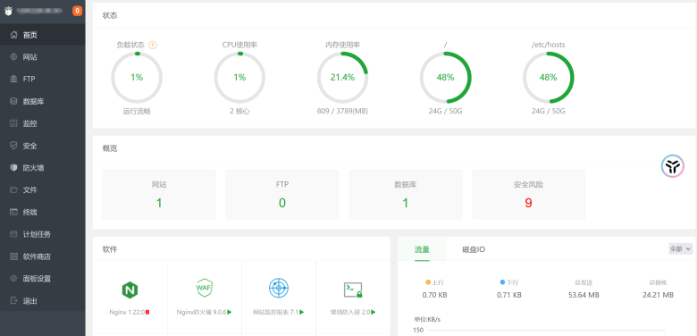 6个国内国外常见的Linux云服务器可视化控制面板-图片1