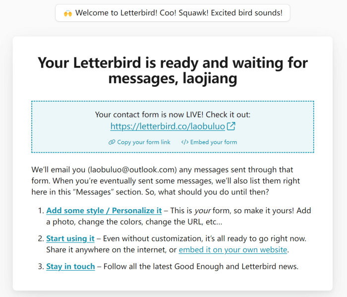 Letterbird – 在线客户反馈表单制作工具-图片3