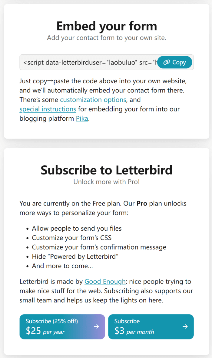 Letterbird – 在线客户反馈表单制作工具-图片5